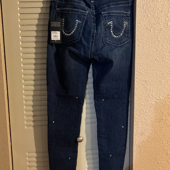 True Religion Curvy Skinny Jeans with Swarovski Crystals Size 30 - New With Tags - Picture 8 of 8